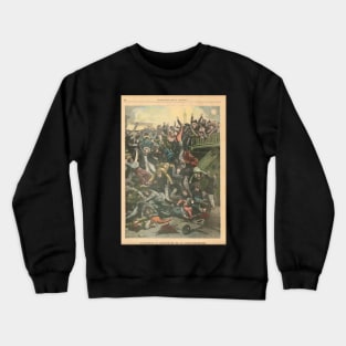 Bridge collapse Paris exhibition 1900 Crewneck Sweatshirt